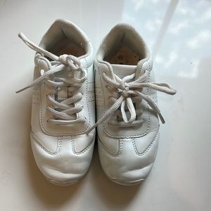 White tumbling cheer shoes